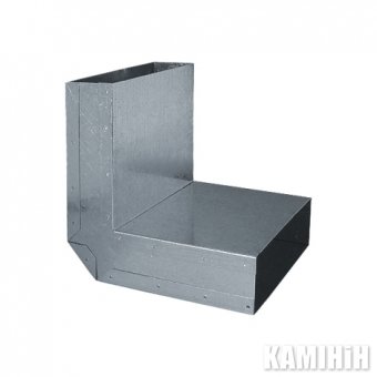 Коліно 90 вертикальне для каналу 50 х150 мм