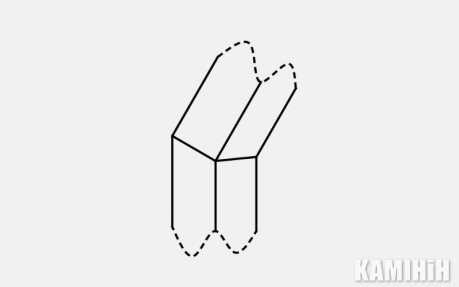 Кутовий елемент короба 45°