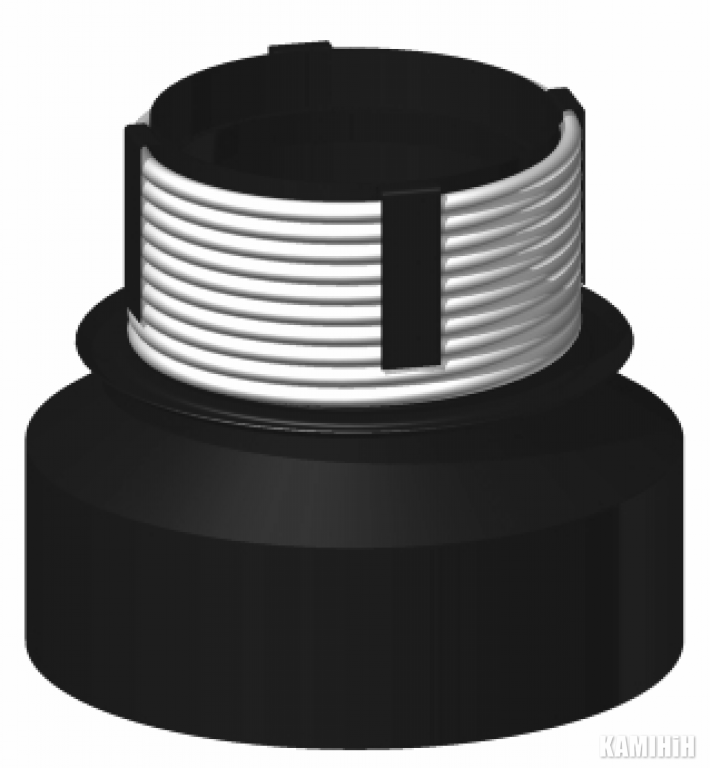 Перехідник для керамічних димоходів  WKCDN/DC 120, Ø 120-200